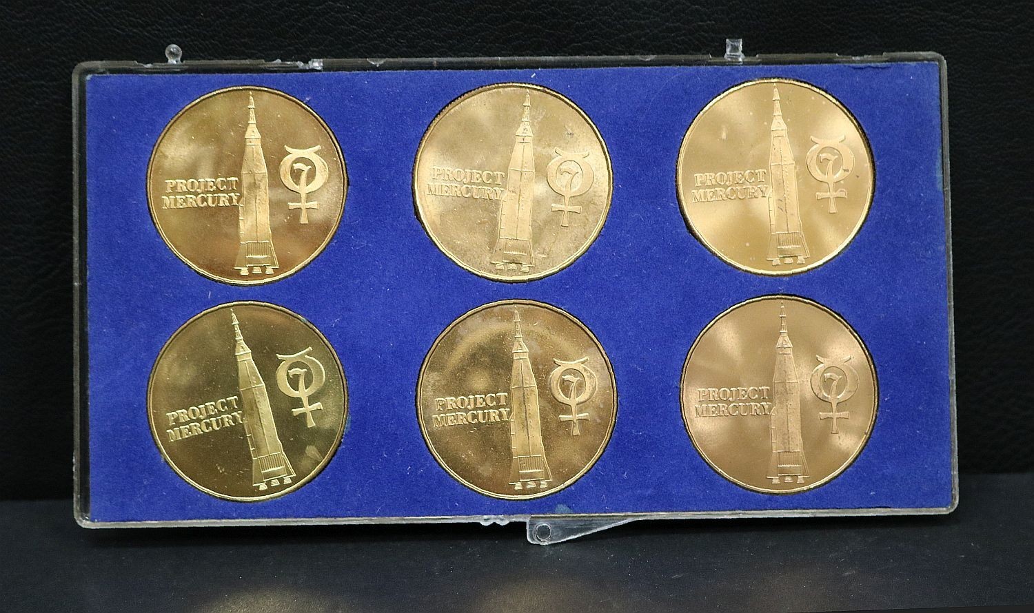 1961 1962 1963 Project Mercury Series Nasa Set Of 6 Medallions #2187D-3