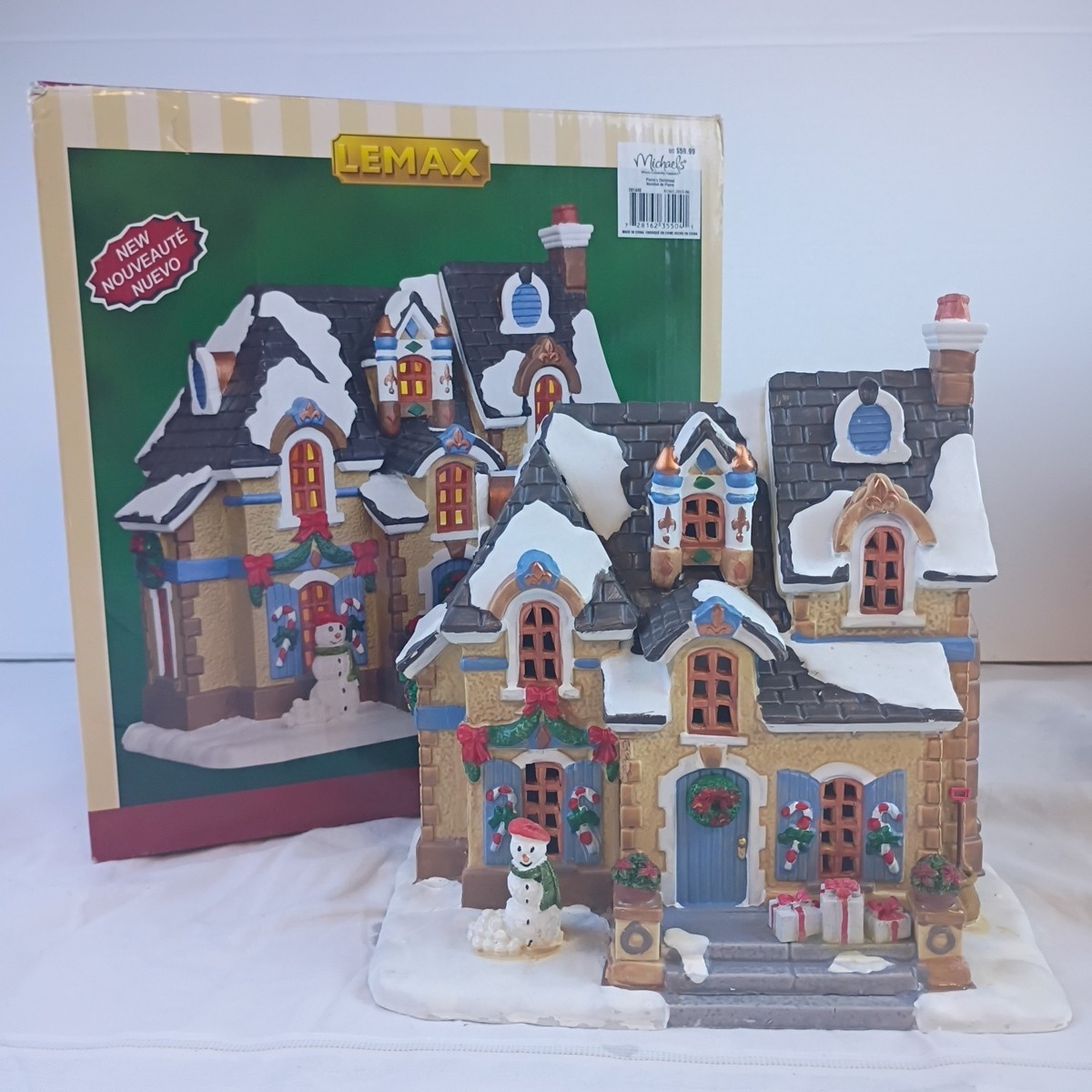 Lemax Pierre's Christmas Lighted Building 2013 Michaels New in Box 