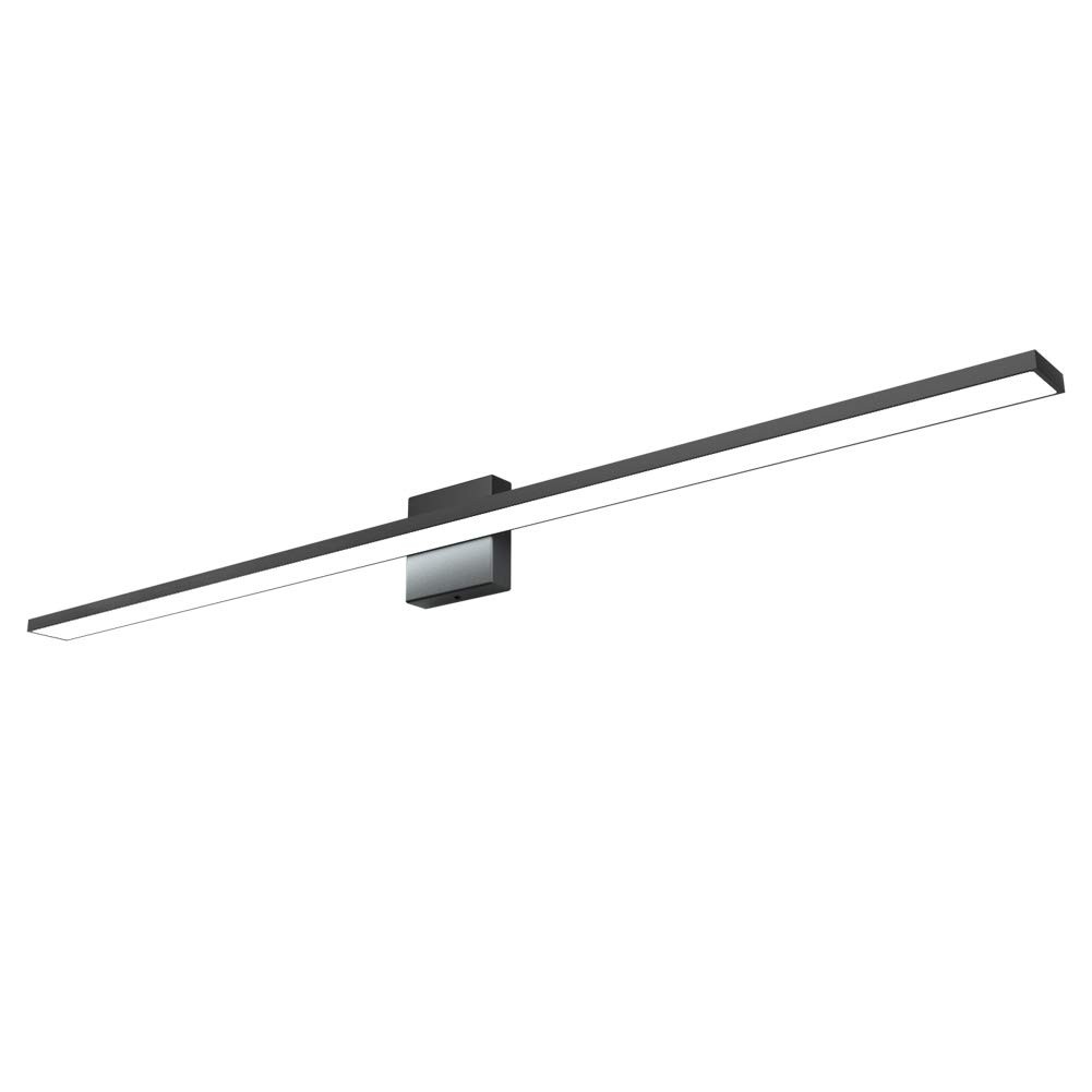 Ralbay 48inch Dimmable Modern LED Black Vanity Light 48 inch, Black-Dimmable