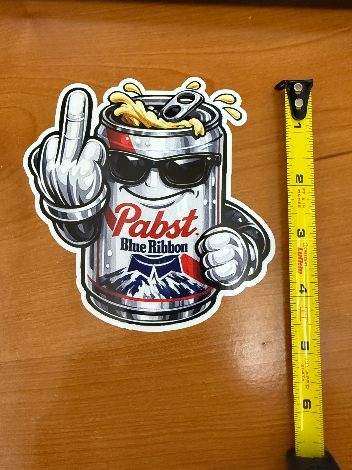 PBR Pabst Blue Ribbon sticker cooler toolbox refrigerator car shop mancave