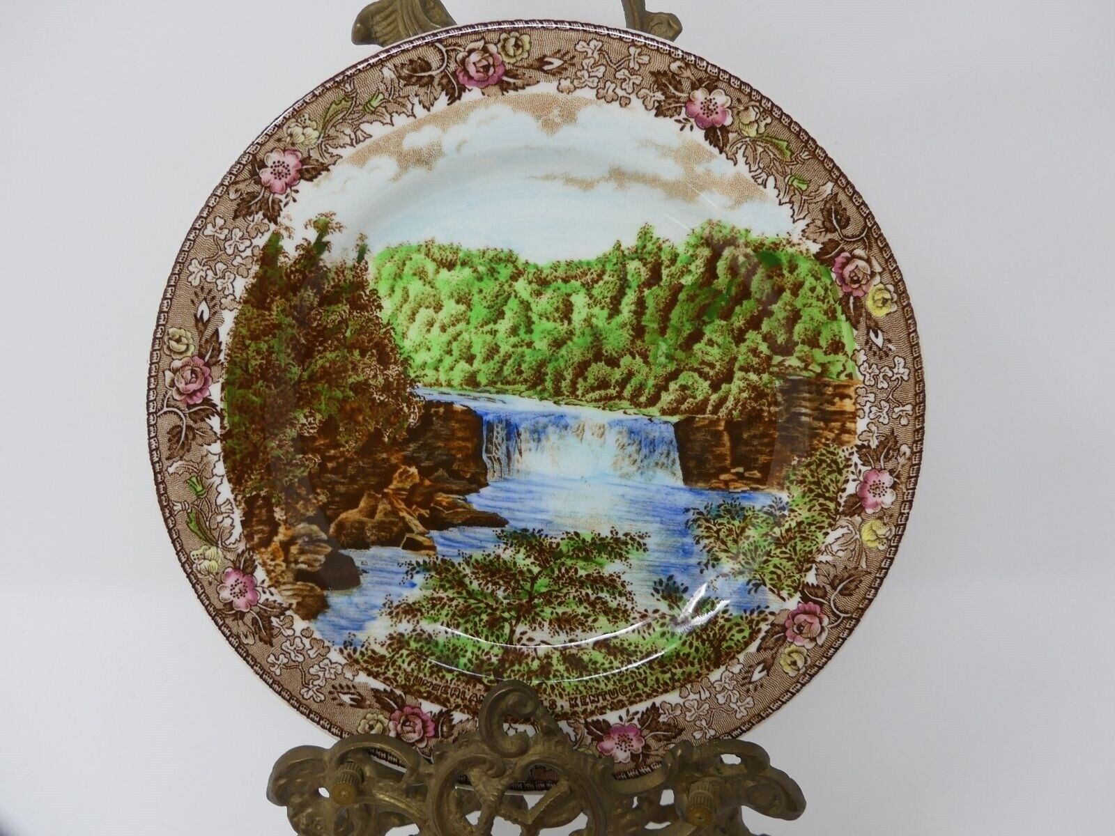 Vintage Souvenir Cumberland Falls State Park Moonbow Plate Kentucky