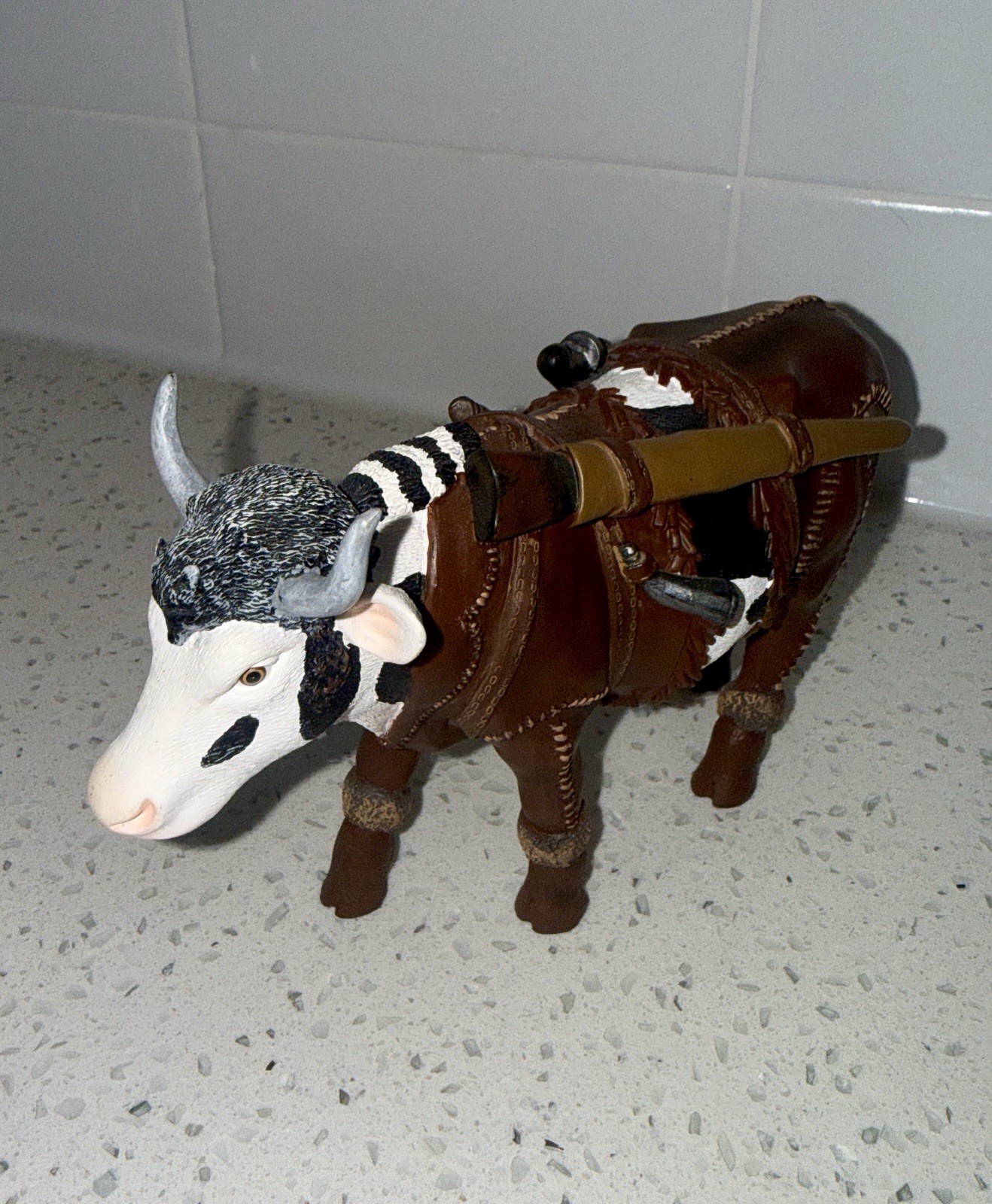 Cow Parade Dairy Crockett Western Ranch Retired 2003 #7283 Cow Parade Dairy Crockett Western Ranch Retired 2003 #7283