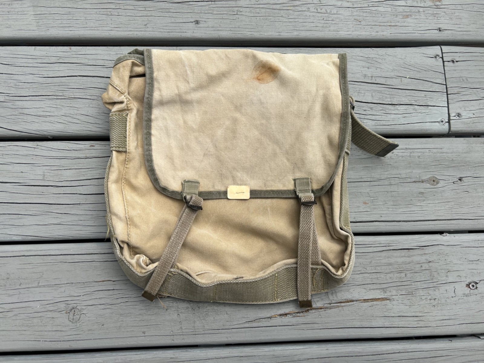 WW2 WWII USMC P41 782 Haversack Knapsack Lower Pack Original Khaki Named