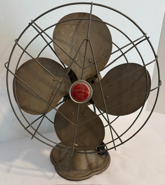 Vintage Emerson Junior 10-Inch Oscillating Fan (Model 2660-D)-Working