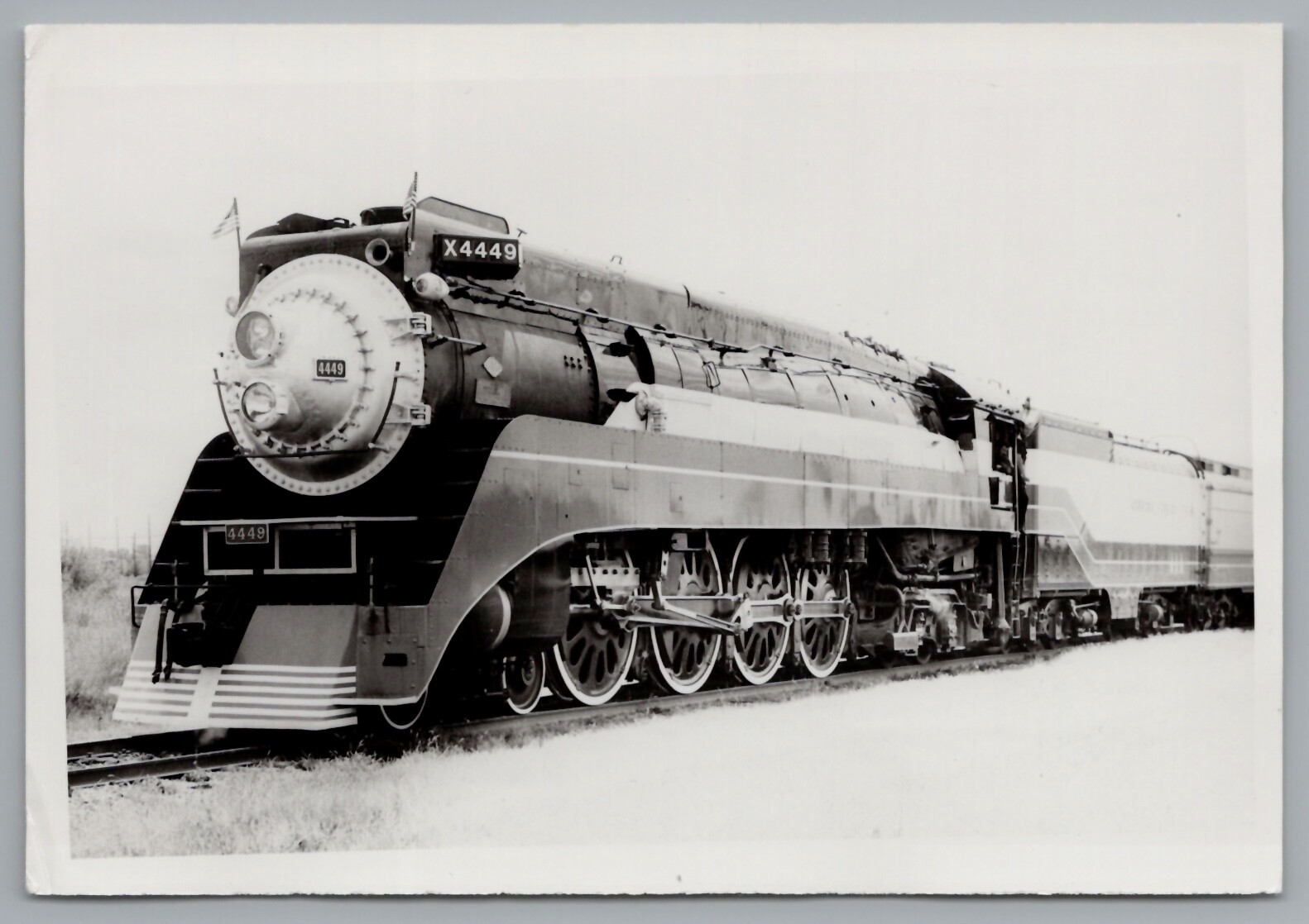 Railroad Photo - American Freedom Train #4449 4-8-4 Locomotive 1975 Proviso IL Railroad Photo - American Freedom Train #4449 4-8-4 Locomotive 1975 Proviso IL