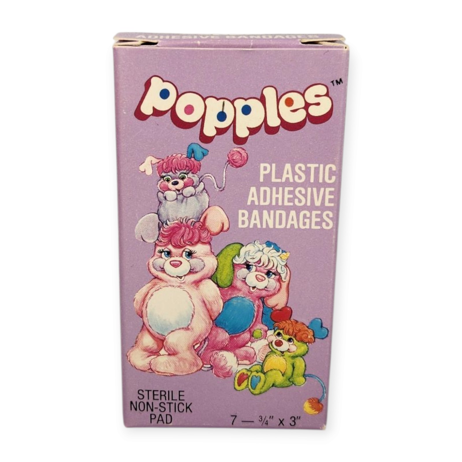 Vintage 1986 Popples Bandages DuCair Bioessence Made In USA 80s Nostalgia New