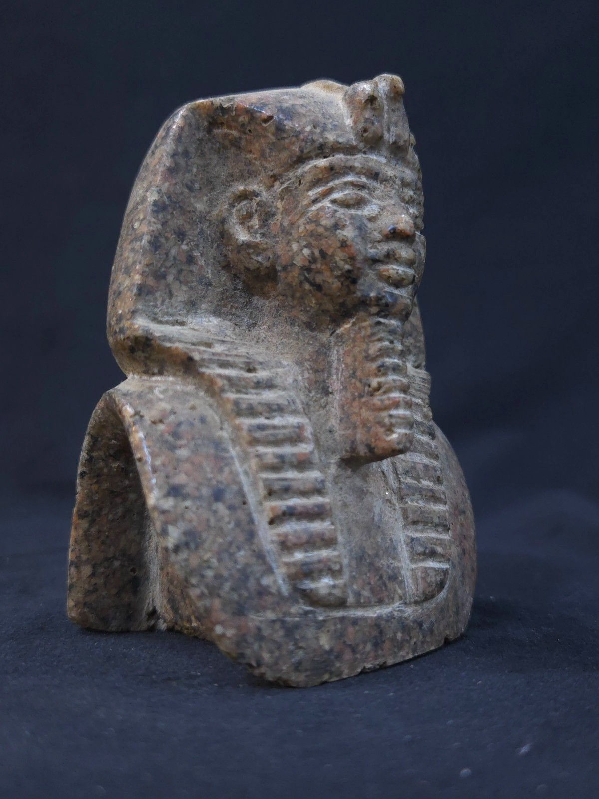 Ancient Egyptian Antiques King Tutankhamun Pharaoh Statue Rare Stone Bust Figure