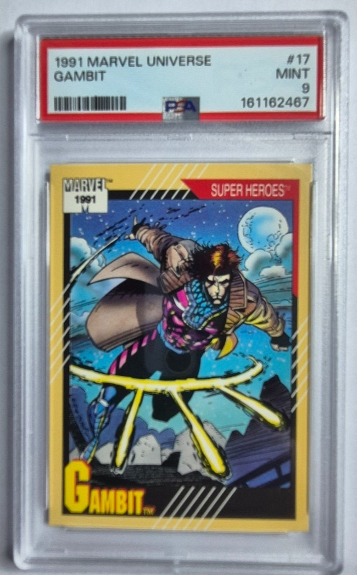 1990 Marvel Universe #17 X-Men Gambit Mint PSA 9