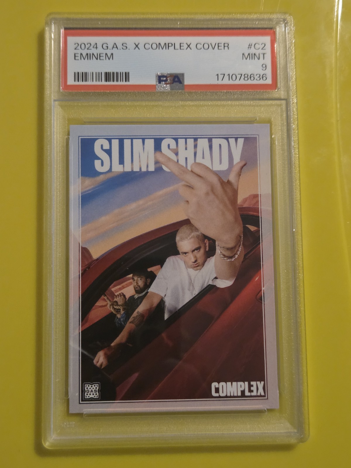 2024 GAS G.A.S. X Complex Cover Eminem #C2 Slim Shady PSA 9 Mint POP 193
