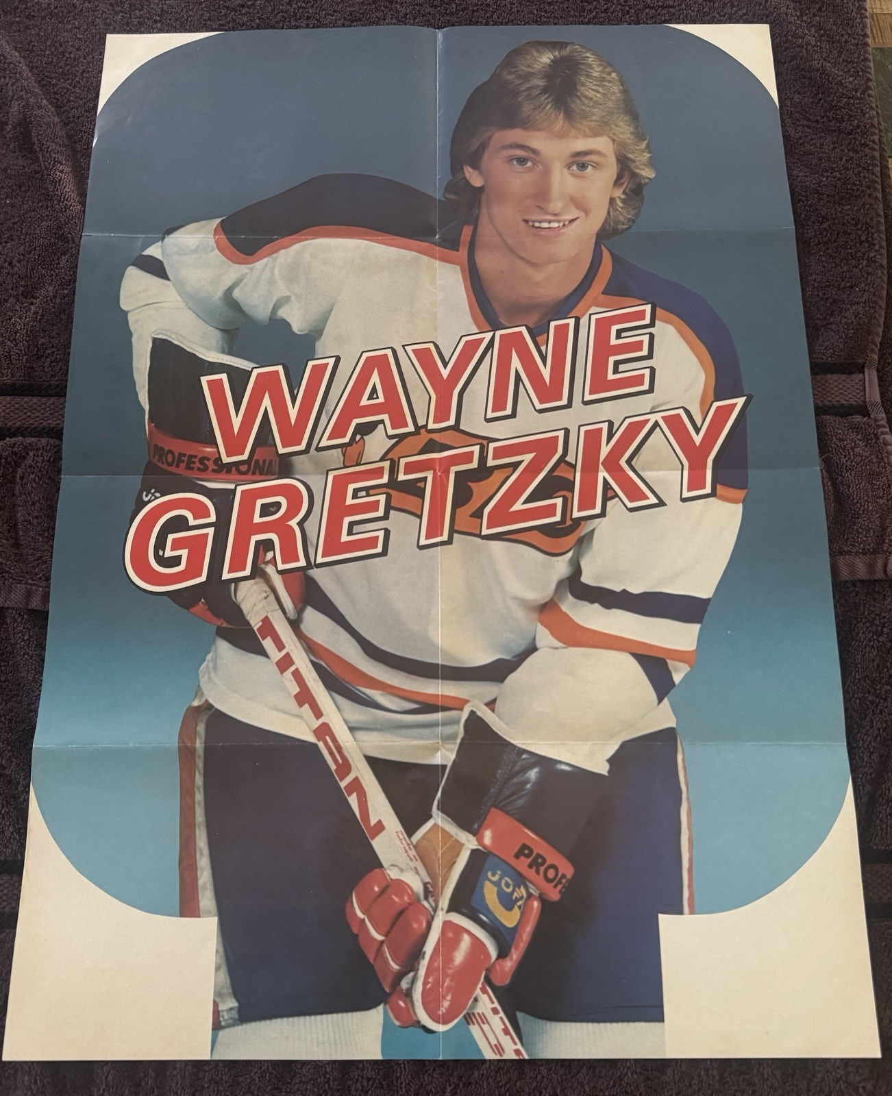 RARE 1981 Wayne Gretzky Canadian Promotional Poster - BIC Advertisement- Canada