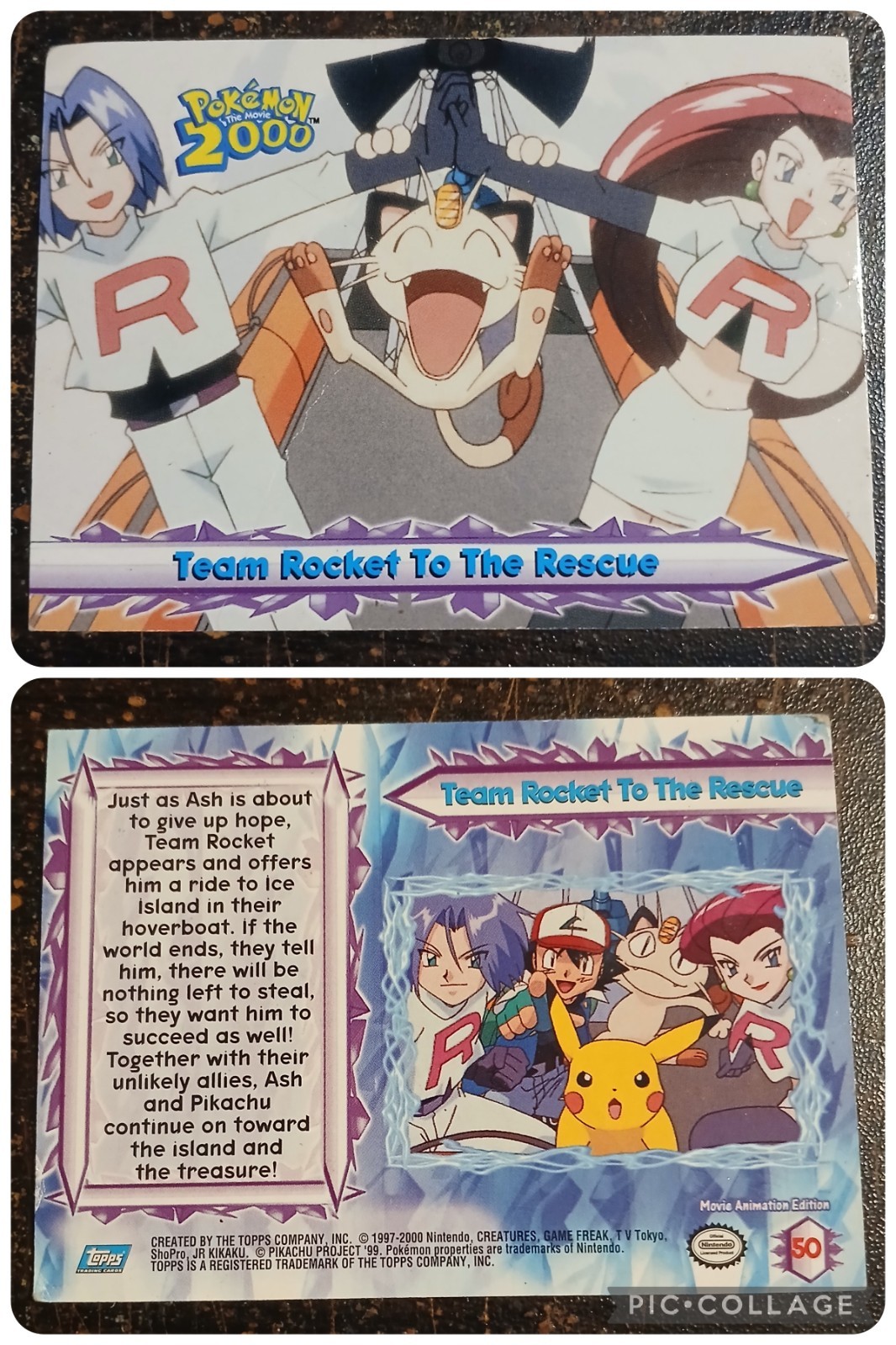 Topps Pokémon 2000 10-Card Non-Sport Lot TV Animation/Movie 2000 Pikachu