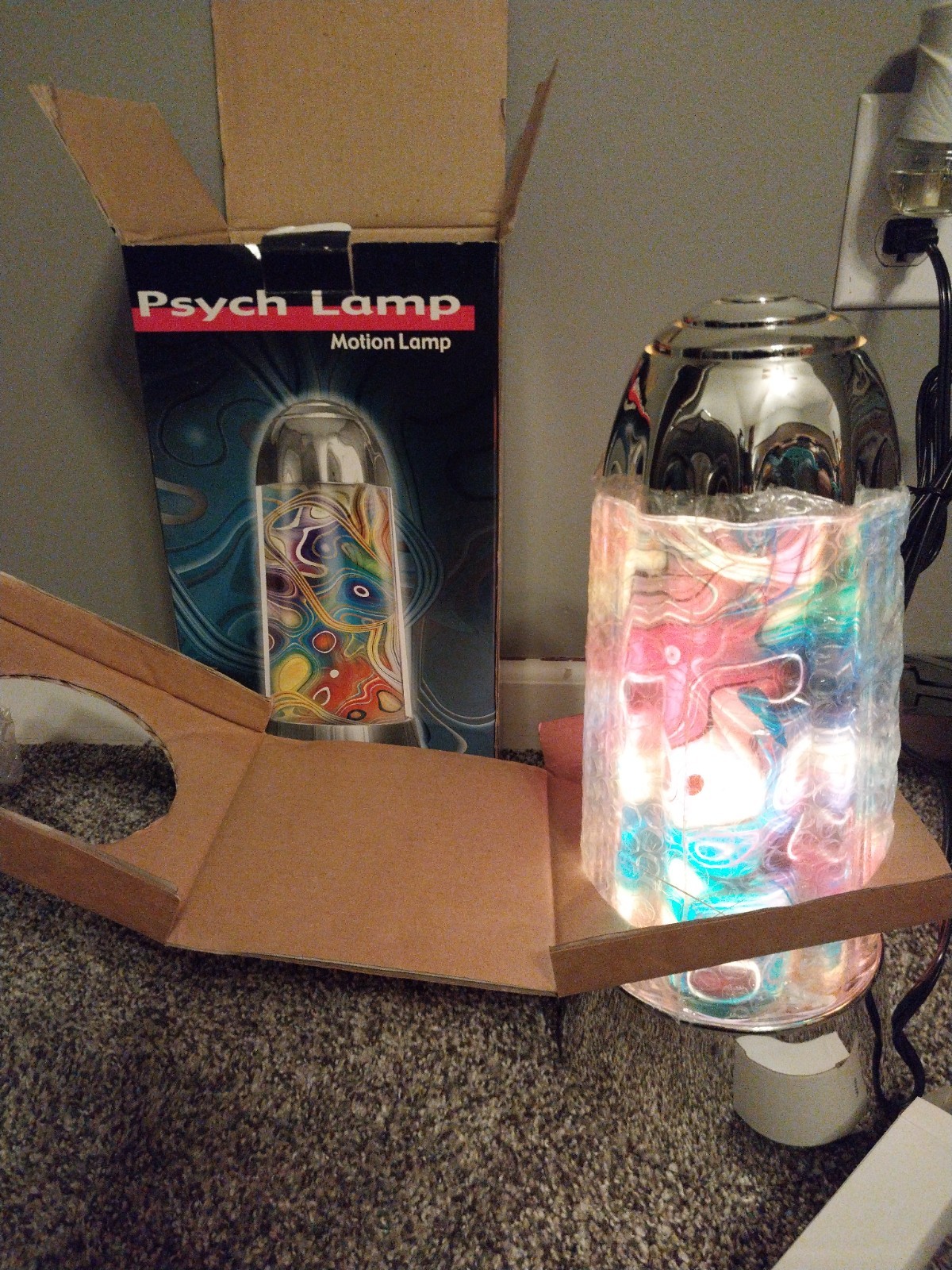NIB 1994 Rabbit Tanaka Psych Motion Lamp