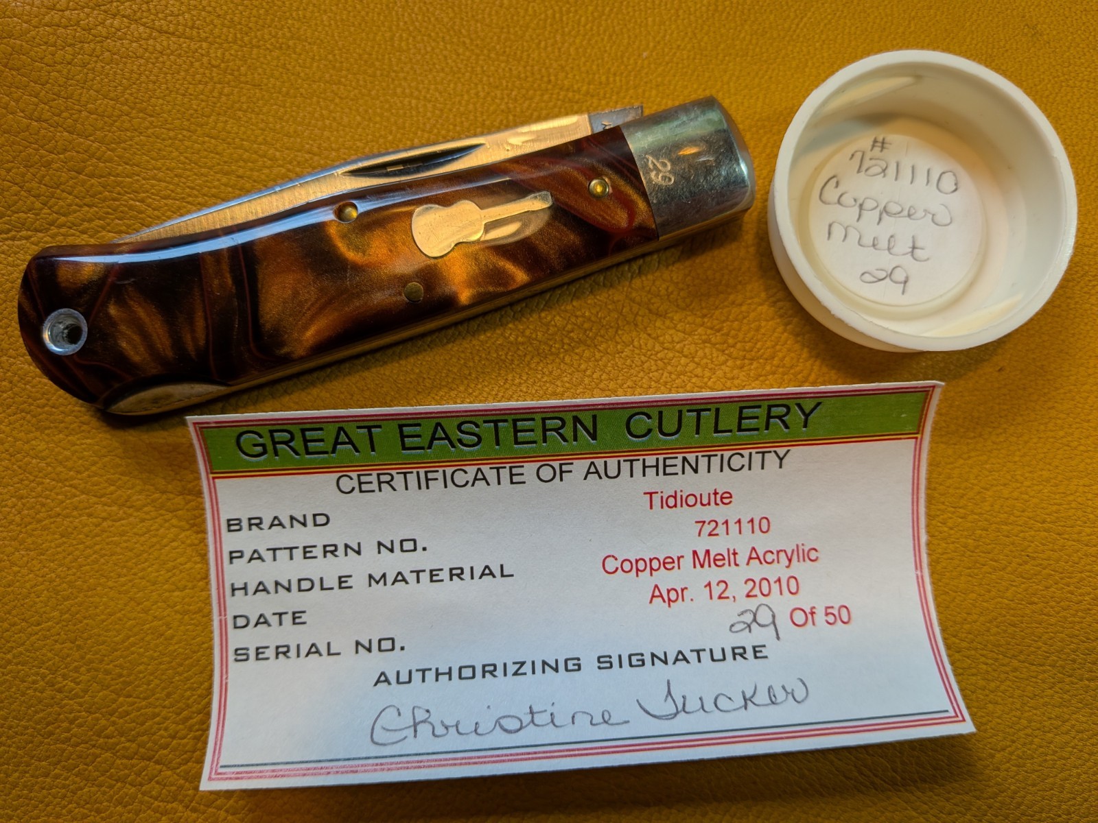 GREAT EASTERN CUTLERY Tidioute 2010 Tango #72 Folding Hunter - MIB RARE