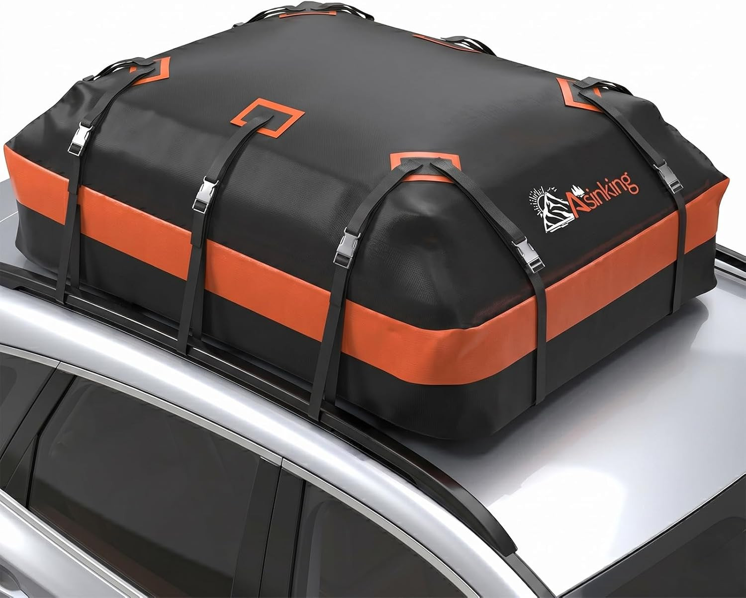 Car Roof Bag Rooftop Top Cargo Carrier Bag 15 Cubic Feet Waterproof for All Cars