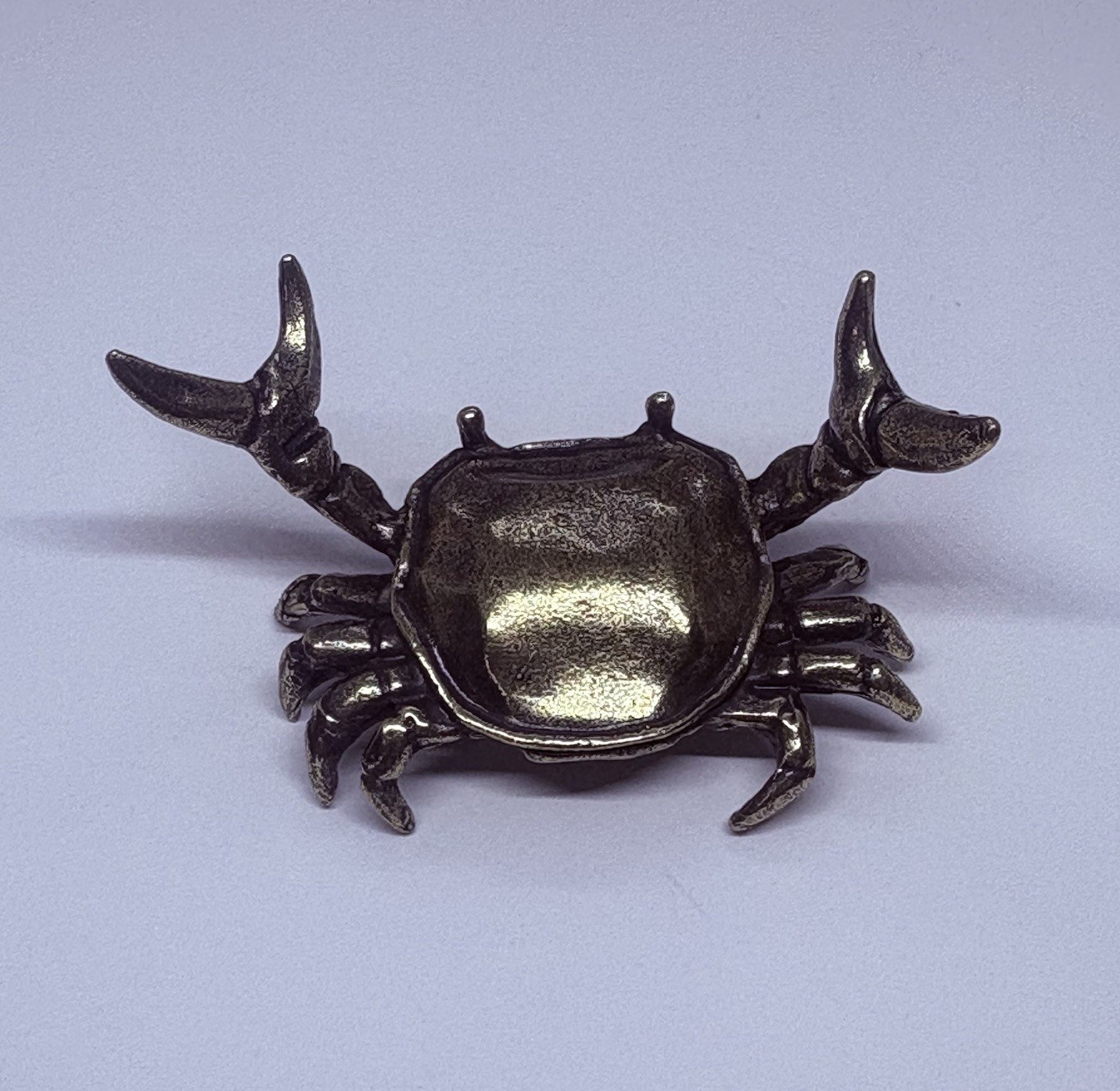 Solid Brass Crab Crustacean Claws Pen Holder 2.5” Unique Table Top Art Decor 7 Solid Brass Crab Crustacean Claws Pen Holder 2.5” Unique Table Top Art Decor 7