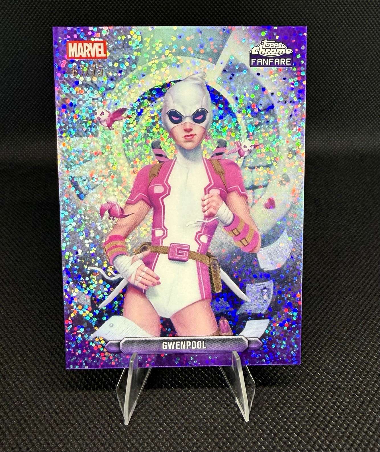 Topps 2026 Topps Chrome Marvel Comics Fanfare Gwenpool FF-18 Purple Speckle