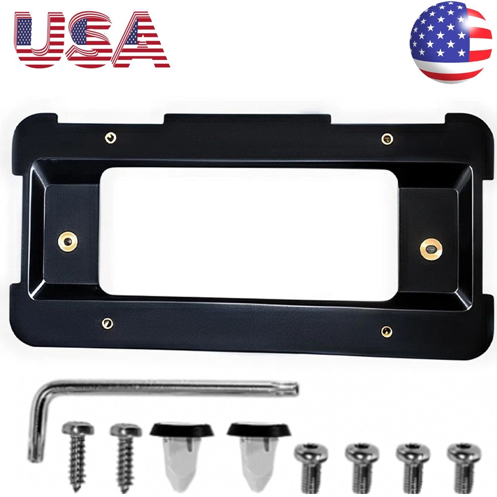 Rear License Plate Holder Bracket Fits BMW Mount Frame Tag Base  Screws & Wrench