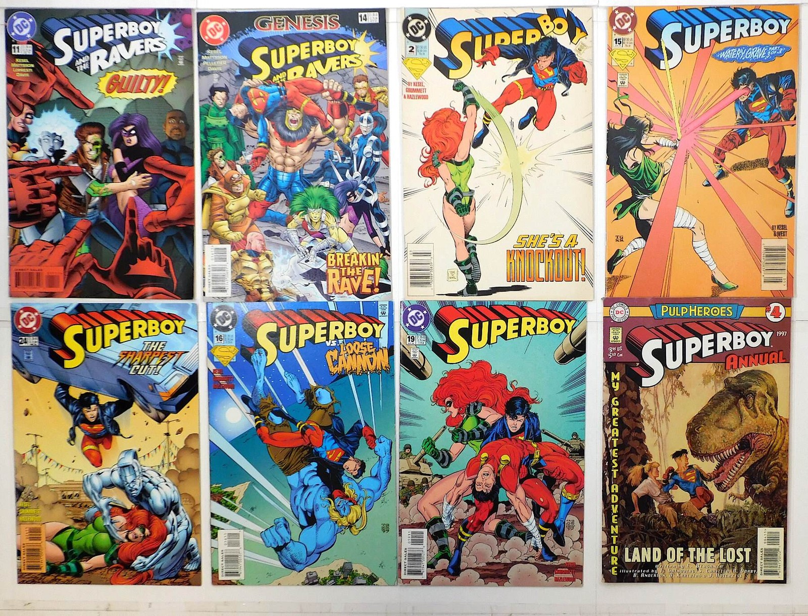 Superboy Lot 8 #2, 15, 16, 19, 24, Annual 4, Ravers 11, 14 1994 DC Comics Superboy Lot 8 #2, 15, 16, 19, 24, Annual 4, Ravers 11, 14 1994 DC Comics