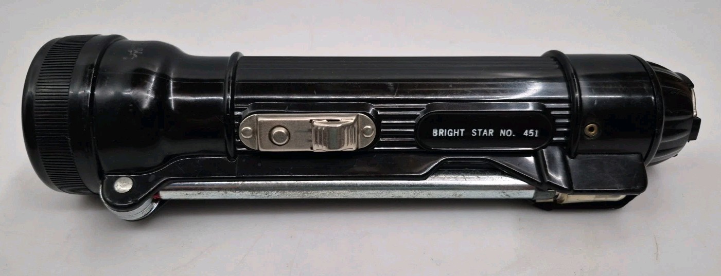 Bright Star 451 Flashlight with Inspection Light Vintage Military 