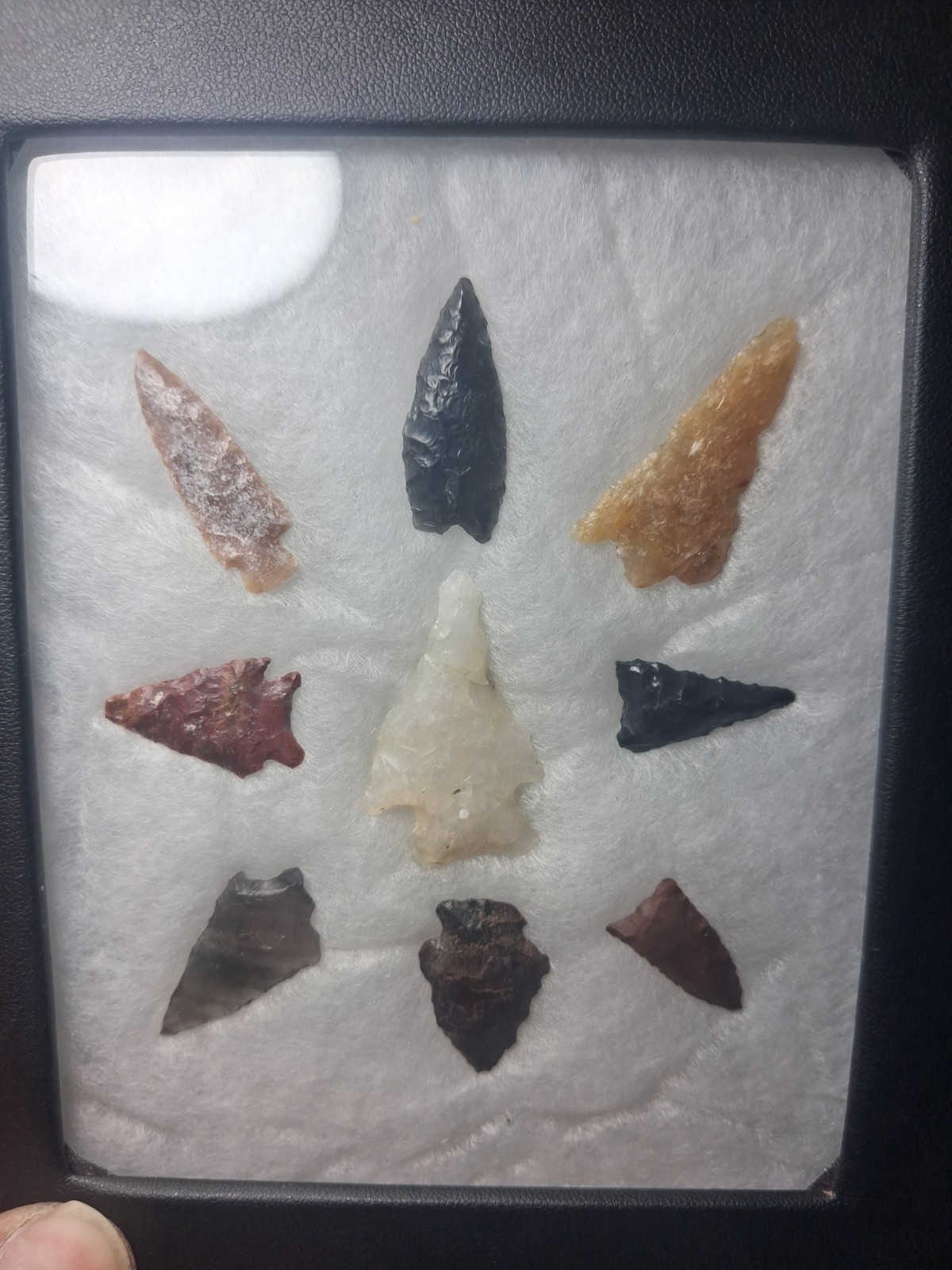Authentic Columbia River Oregon Colorful Frame Arrowheads
