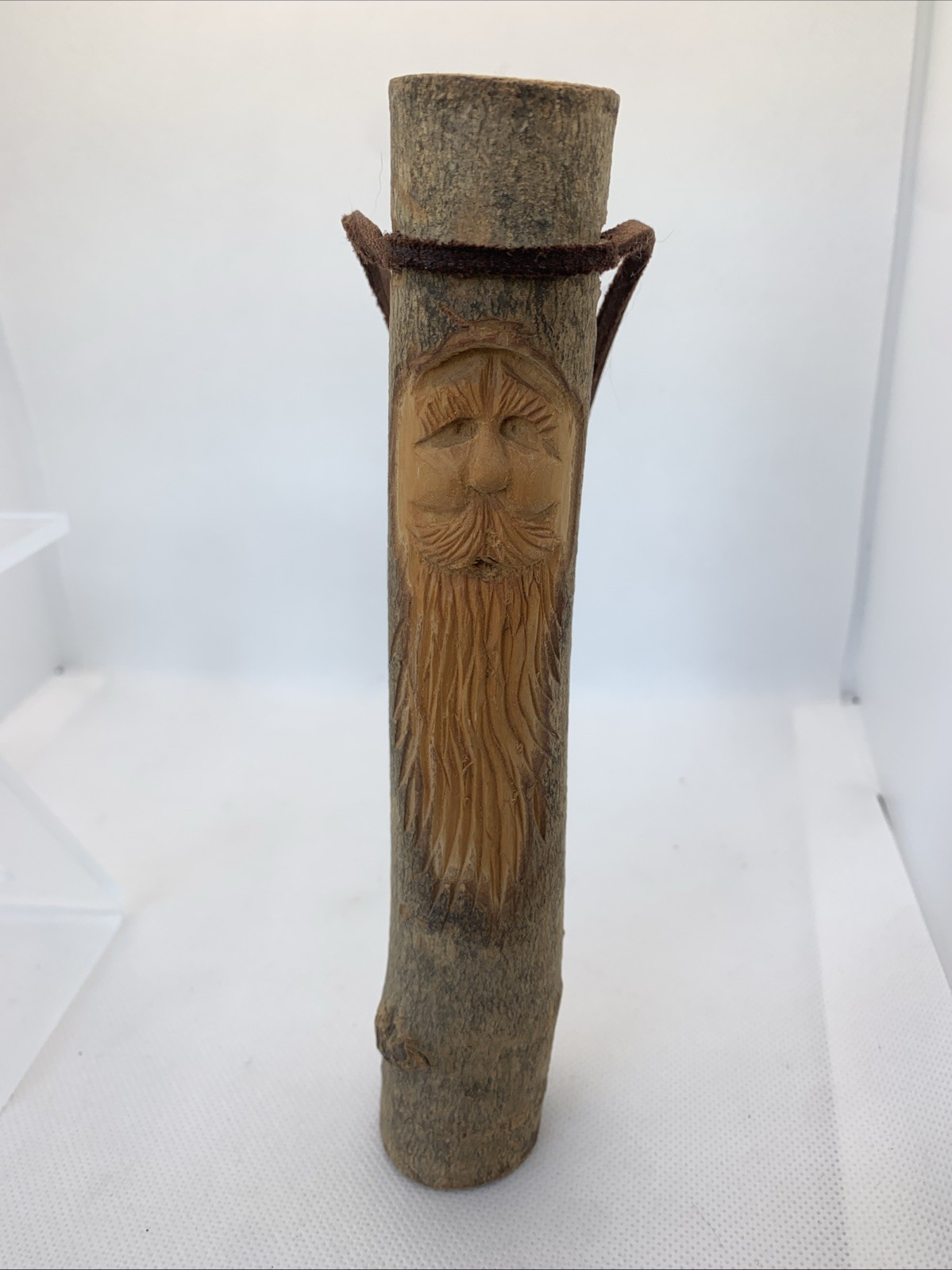 Hand Carved Wood Spirit Woodland Whimsy Folk Art Sculpture 7-1/2 “ Vintage Hand Carved Wood Spirit Woodland Whimsy Folk Art Sculpture 7-1/2 “ Vintage