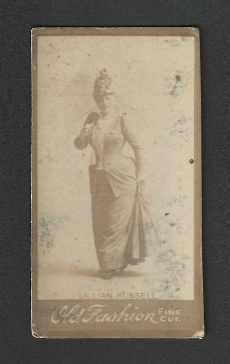 c1880\'s N664 Tobacco Card - Old Fashion Fine Cut Actresses - Lillian Russell