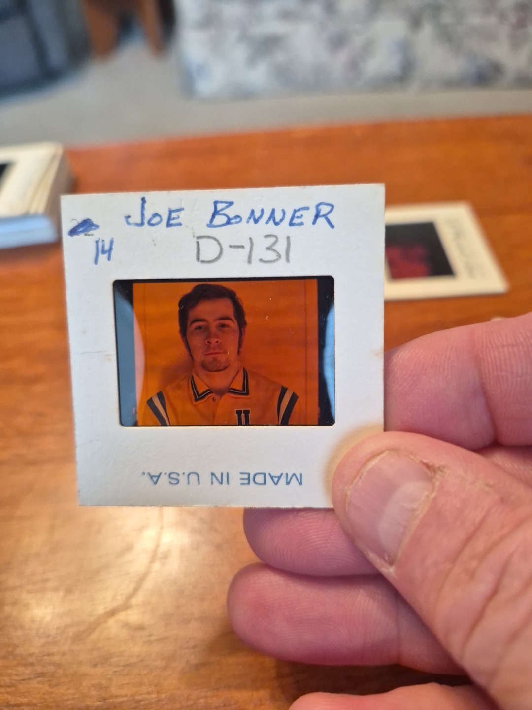 Vintage 1970\'s Joe Bonner  UPJ Basketball  Slide 2 Inches