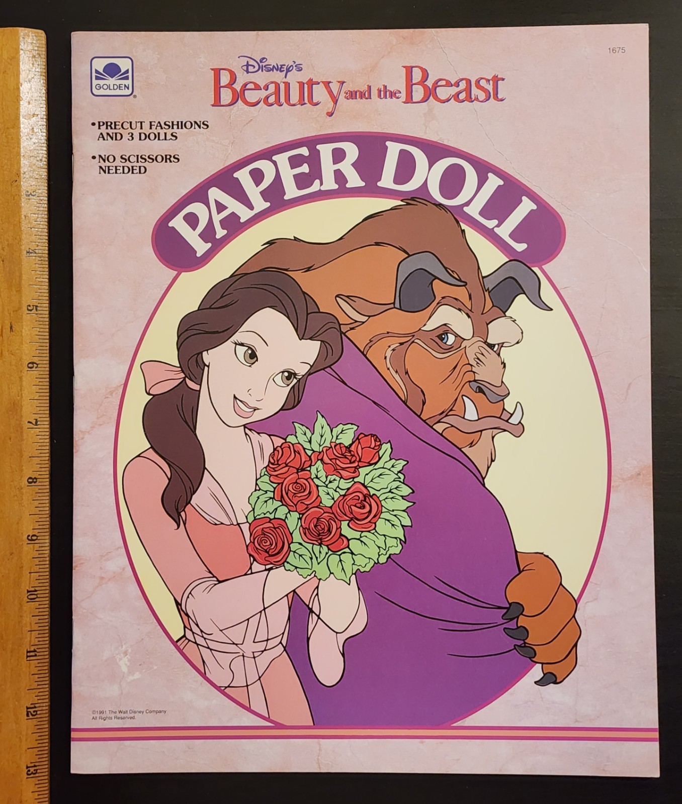 1991 Walt Disney - Beauty and the Beast Paper Doll #1675
