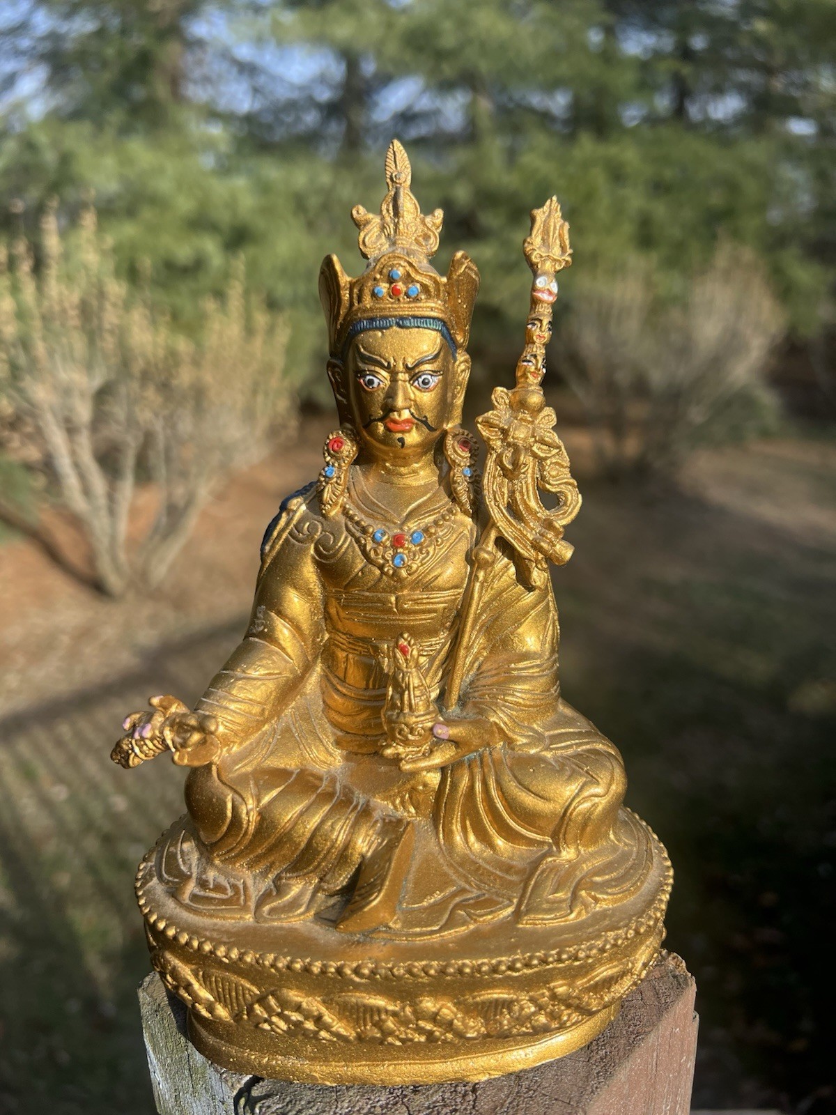 Guru Rinpoche Statue Guru Rinpoche Padmasambhava Gold Statue Figure