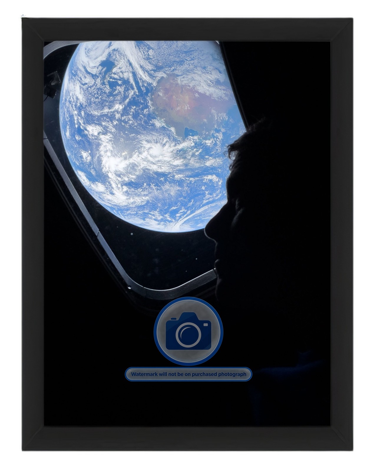 ASTRONAUT REID WISEMAN GAZING BACK AT EARTH ARTEMIS II 2 8X10 FRAMED PHOTO