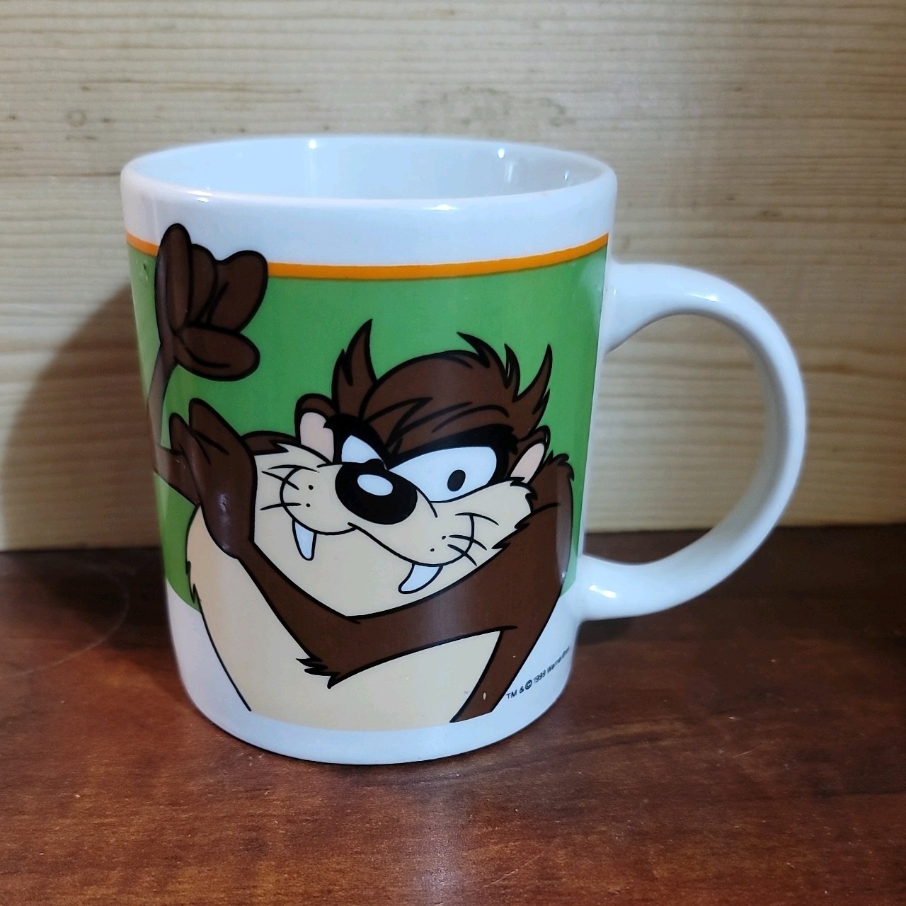Warner Bros Vtg 1999 Looney Tunes Gibson Coffee Mug Tasmanian Devil Taz Used