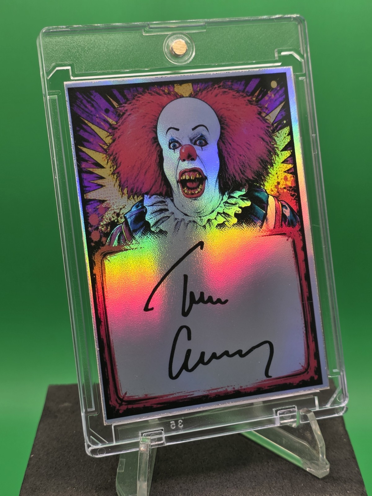 TIM CURRY OG PENNYWISE FACSIMILE AUTOGRAPH CUSTOM HOLO WARROOM KUSTOMZ