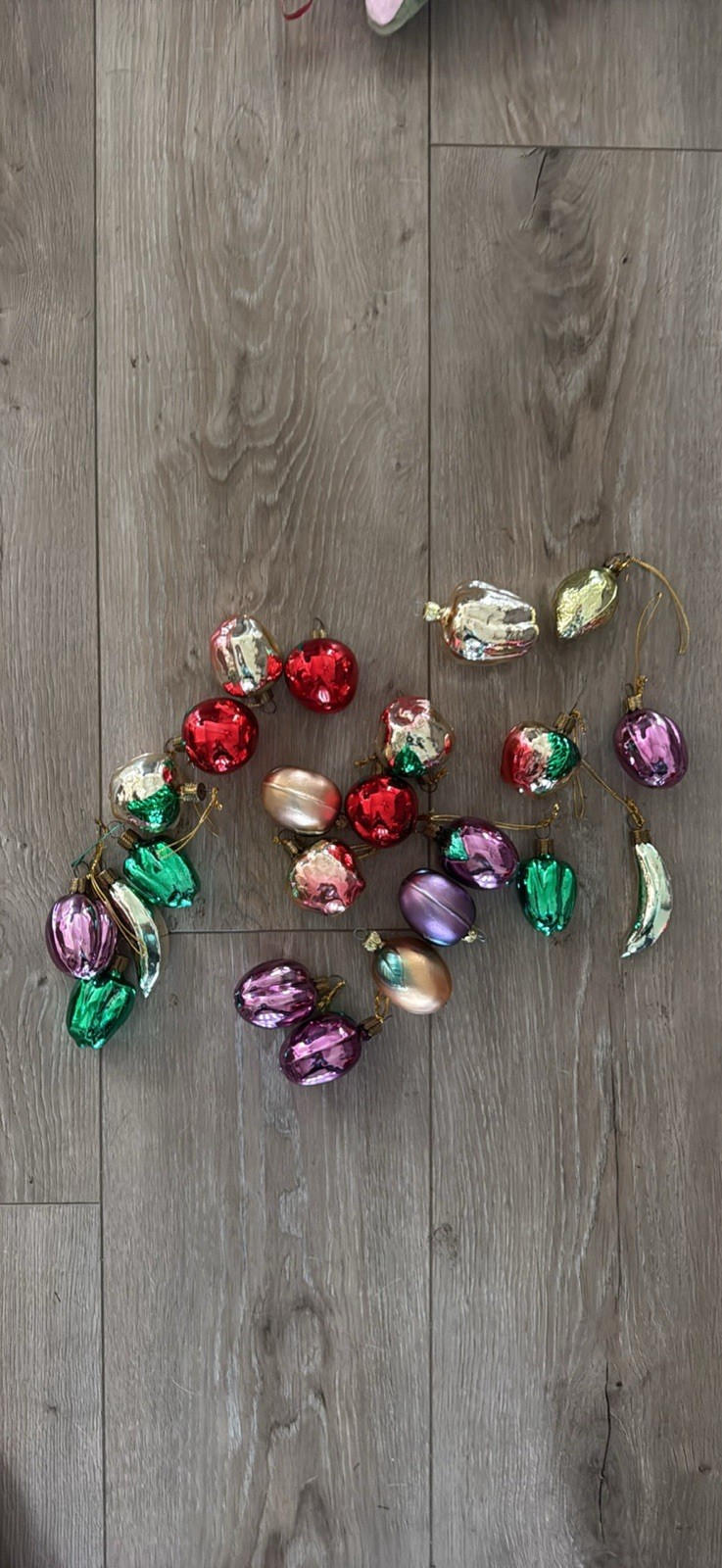 23 vintage Mercury glass ornaments made in Germany Fruit And Veggie