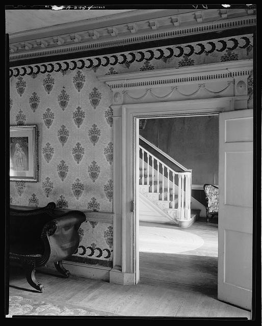 Photo:Fotheringay Elliston Virginia 1935 Interior Stair Hall Mansion