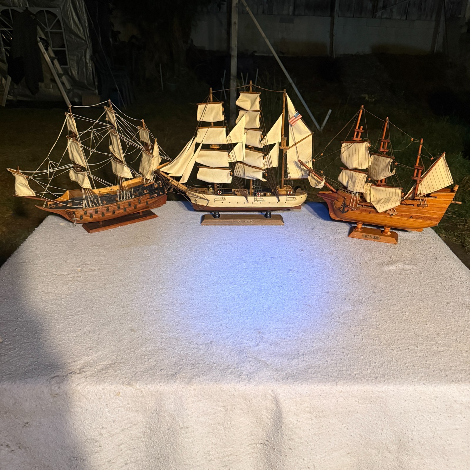 Vintage Detailed Wooden Model Sailing Ships Collection Price is for each 1