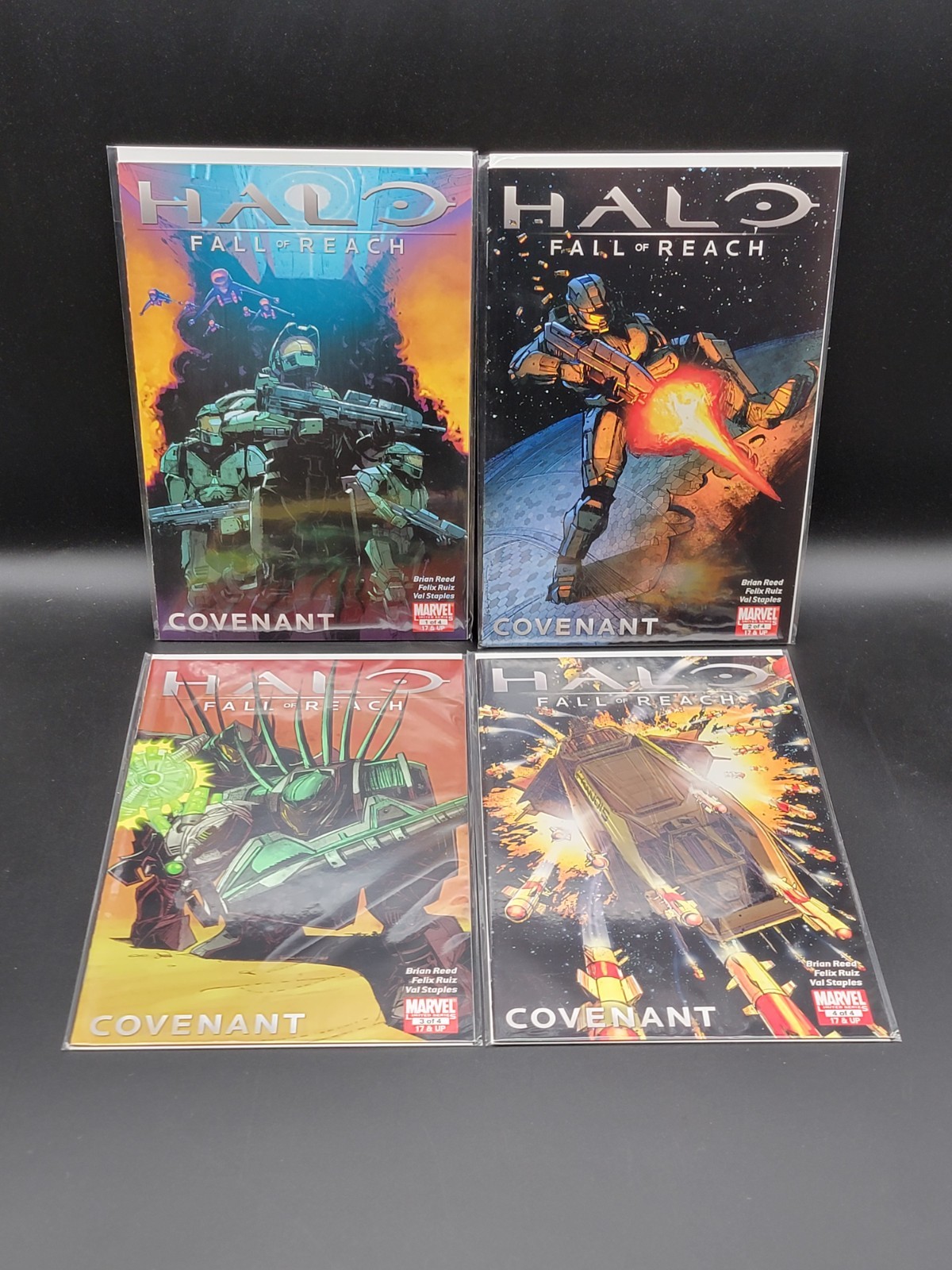 Halo Fall of Reach Covenant #1, 2, 3, 4 • Marvel • 2010 • Full Run Complete Set