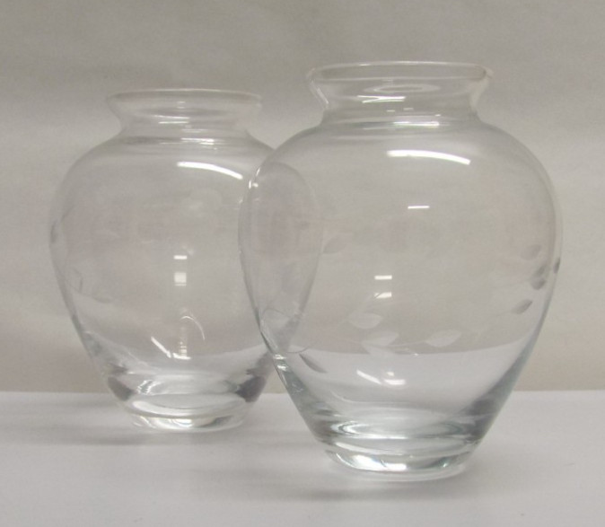 VINTAGE Princess House Heritage Crystal Vases 4.5\