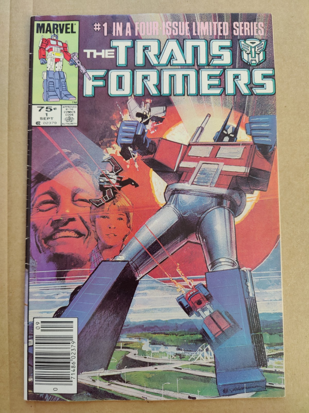 Transformers 1 Newsstand Nice Midgrade 1st Print 1984 1st Autobots Optimus Prime