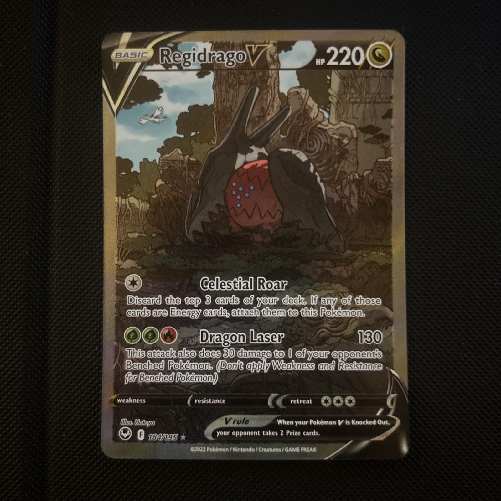 Regidrago V (Alternate Full Art - 184/195) - Pokemon: Silver Tempest Regidrago V (Alternate Full Art - 184/195) - Pokemon: Silver Tempest