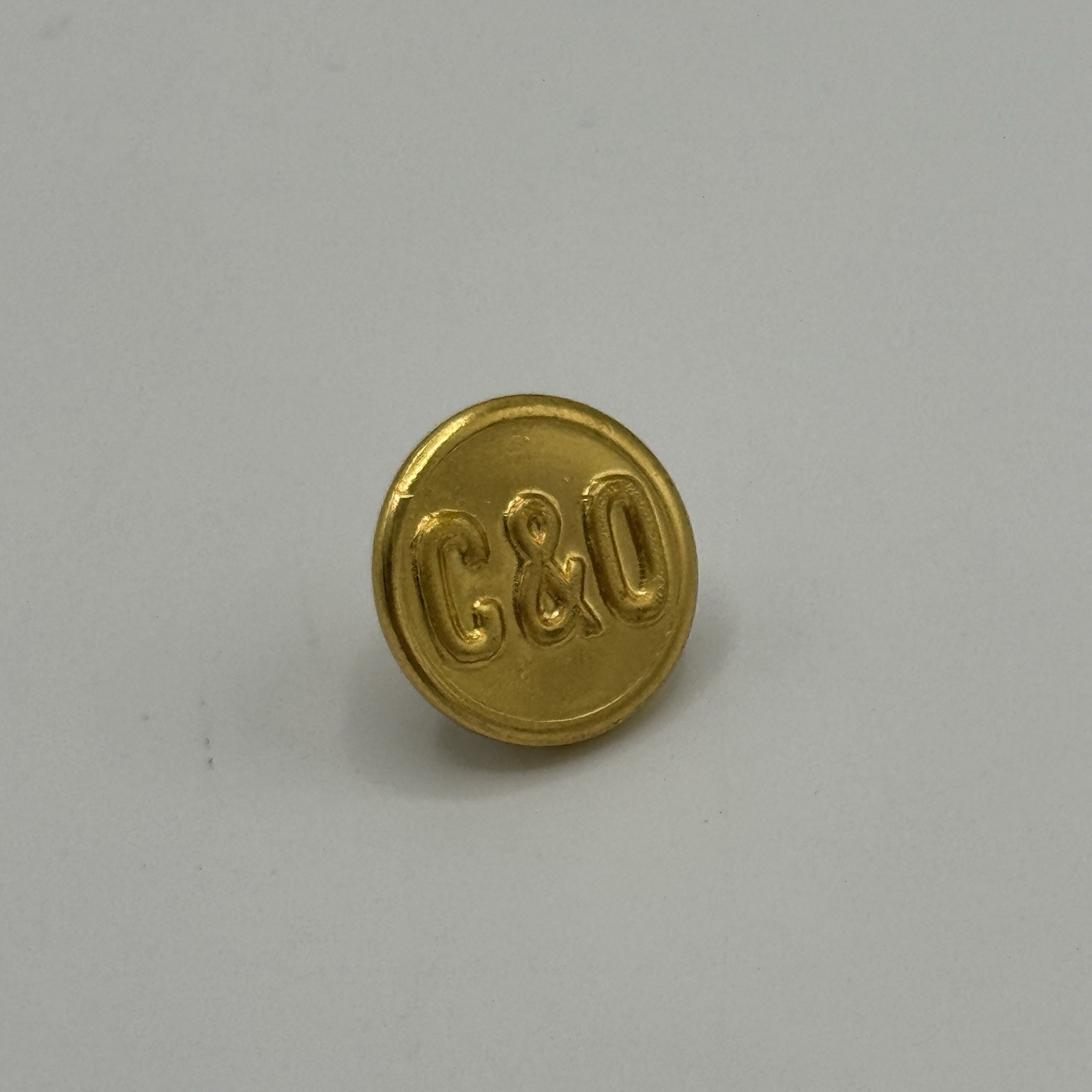 Vintage C&O Railway Uniform Button Chesapeake & Ohio Gold Tone Vintage C&O Railway Uniform Button Chesapeake & Ohio Gold Tone