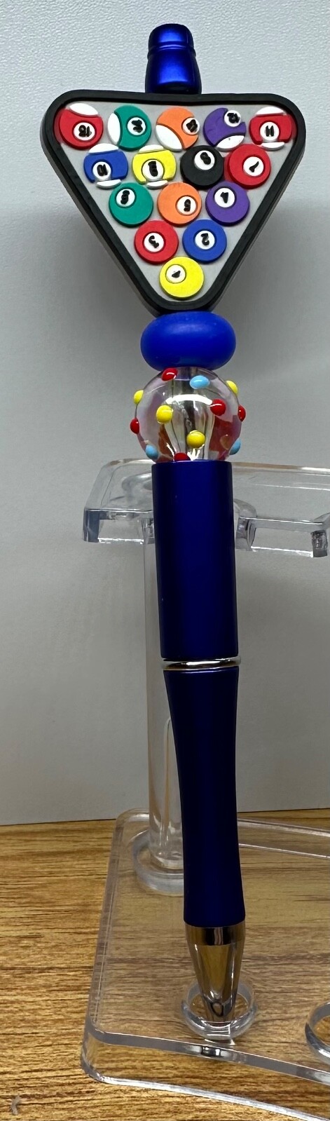 Billiard - Pool Balls - Pool - 8 ball - rack Beaded Pen