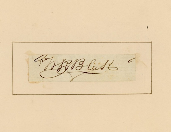 William Rufus Blake Signed Autograph Cut 19thC Noted American Actor
