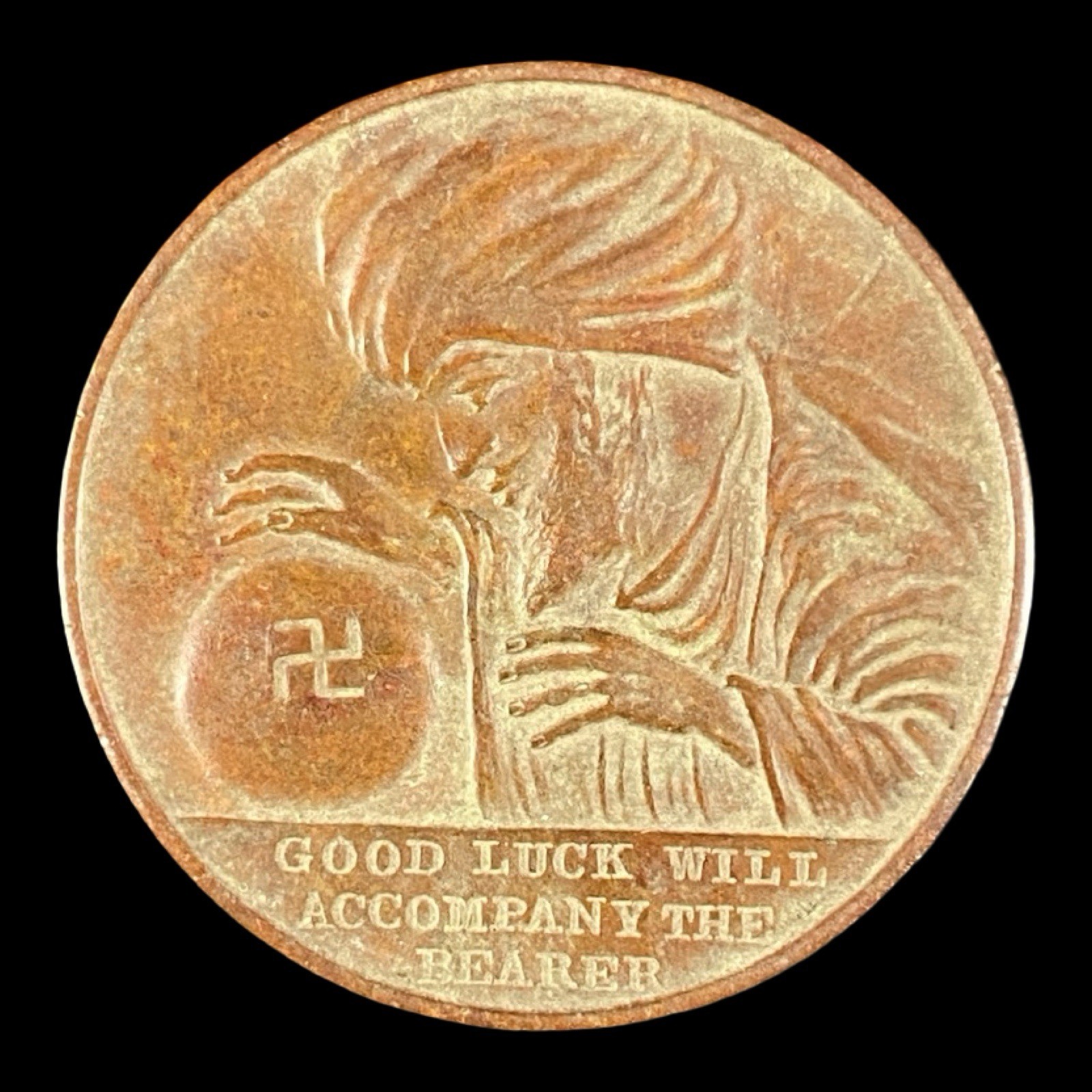 1933-34 Chicago's World Fair Swami Token Good Luck Will Accompany The Bearer
