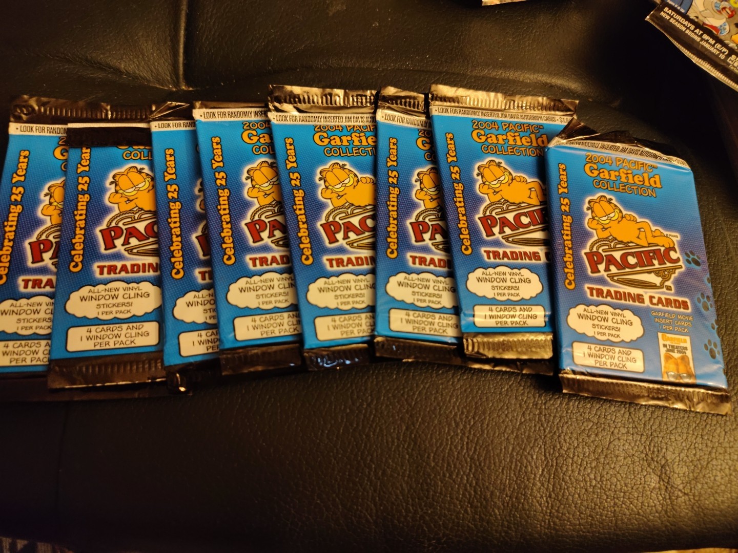 Garfield Collection Sealed Trading Card & Sticker Pack - 2004 Pacific