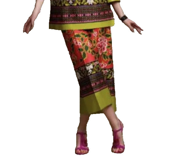 Natori Disney Alice Through the Looking Glass Floral Wide Leg Pants Size 14 NEW