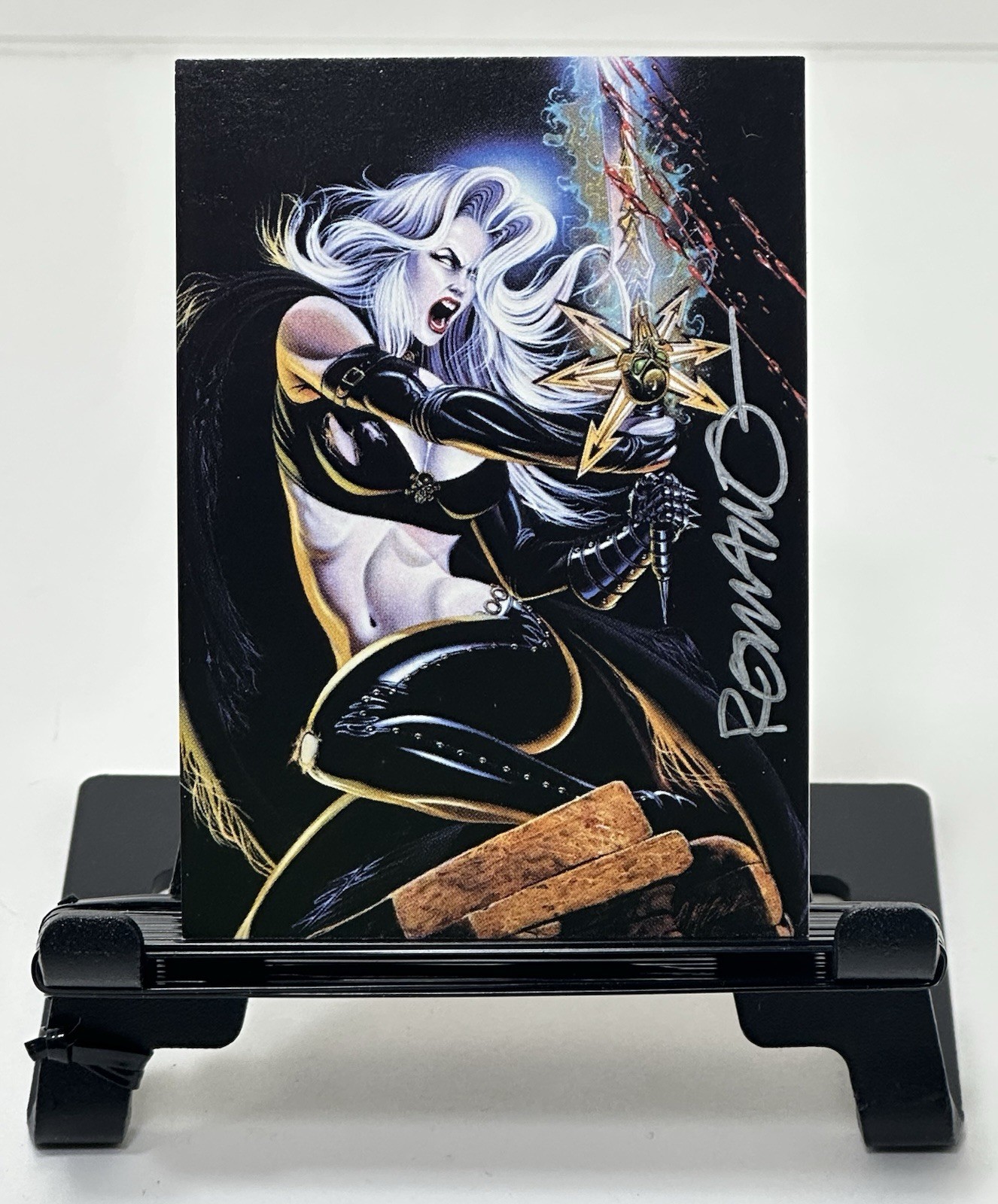Lady Death DARK ALLIANCE Autograph CHASE Card  ROMANO MOLENAAR Chaos Comics