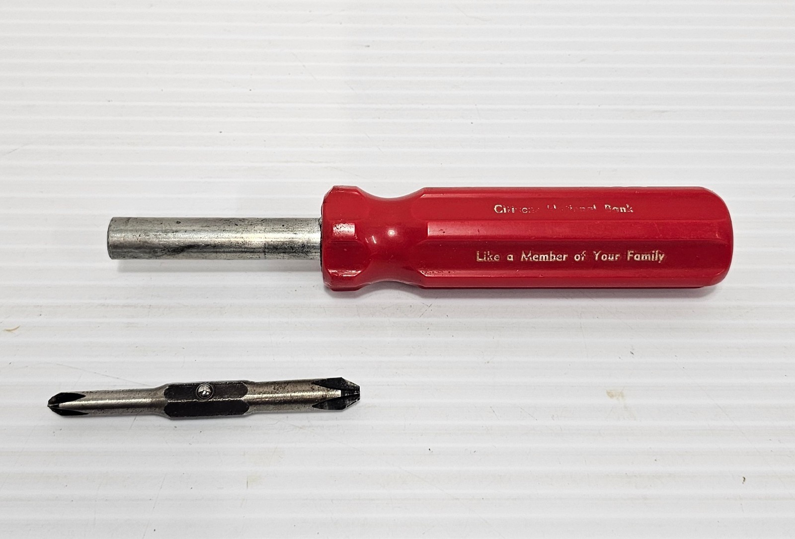Citizens National Bank 4 Way Screwdriver New Account Promotional Gift Vtg Rare Citizens National Bank 4 Way Screwdriver New Account Promotional Gift Vtg Rare