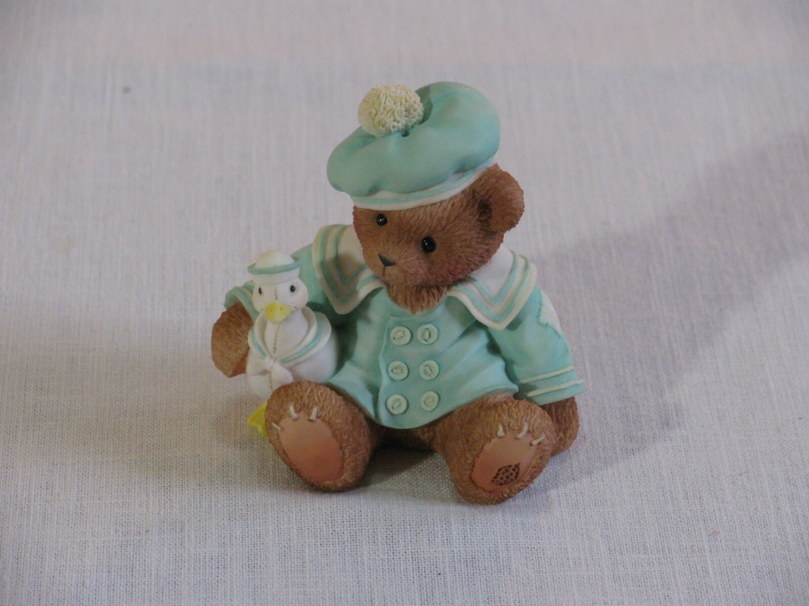 Vtg Cherished Teddies Cole Lot To Be Thankful For Rare Figurine 476714R, 1998 rr Vtg Cherished Teddies Cole Lot To Be Thankful For Rare Figurine 476714R, 1998 rr