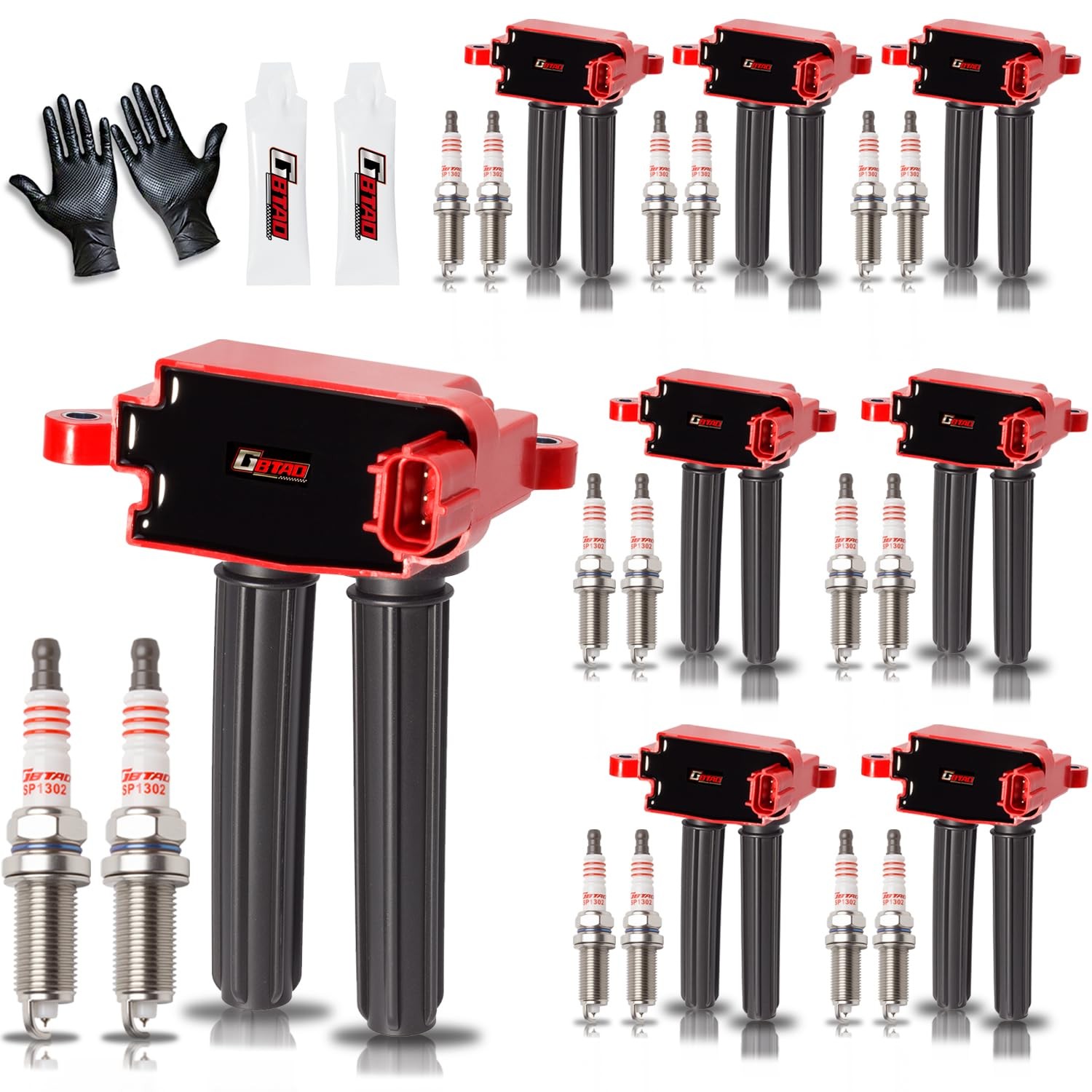 GBTAD Upgraded 8x Ignition Coil Pack and 16x Iridium Coils UF504 GBTAD Upgraded 8x Ignition Coil Pack and 16x Iridium Coils UF504