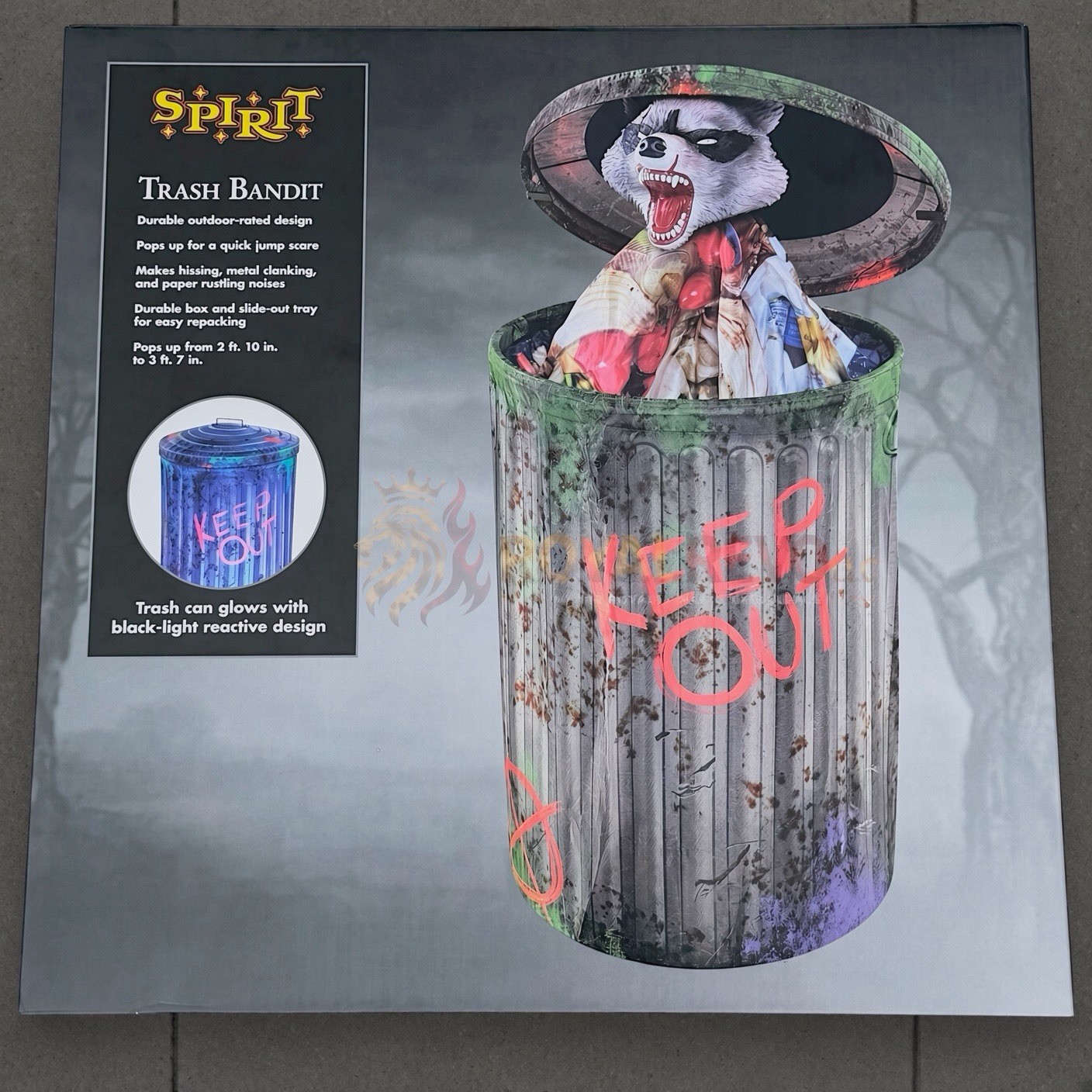 05020680 Spirit Halloween 2026 3 Ft 7 In Trash Bandit Animatronic Prop